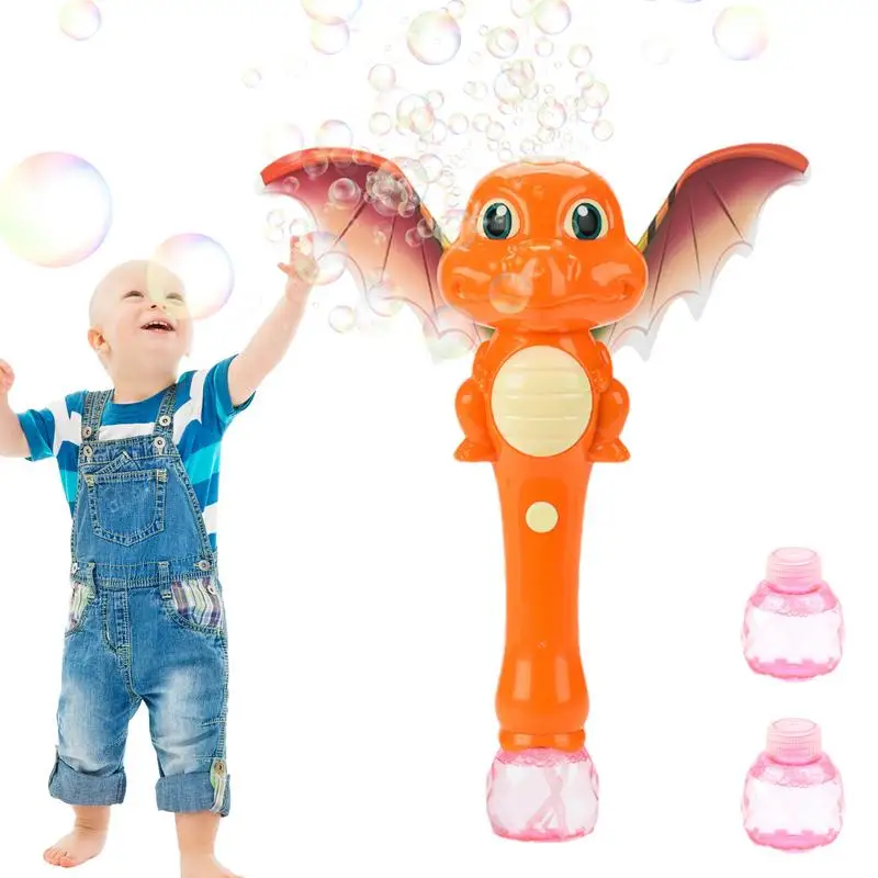 Dinozaur Bubble Wand Dinosaur Theme Bubble Wand Bubble Blowing Toys Party Favors With Wings Outdoor Toys Summer Entertainment