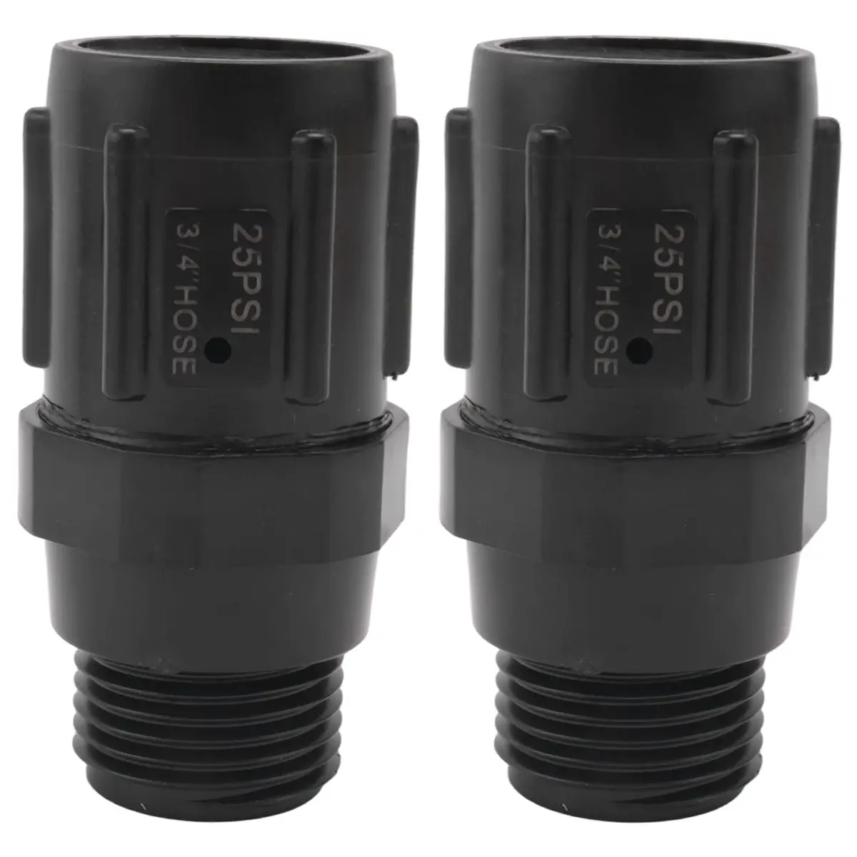 【AA58】 Drip Irrigation Pressure Regulator 25 PSI 3/4 Inch Hose Thread Drip Irrigation Pressure Reducer - 2 Pack