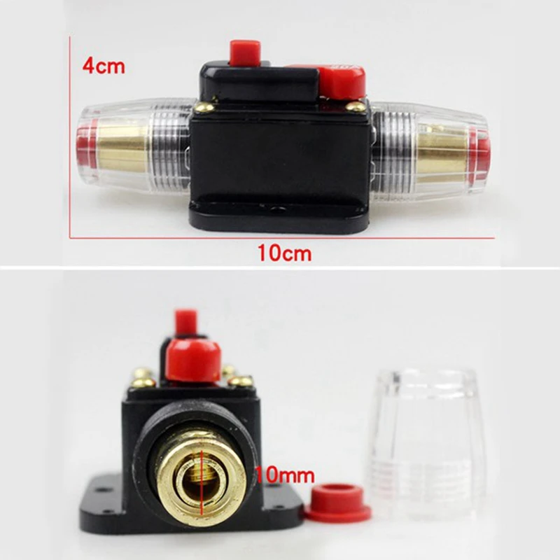 Circuit Breaker Fuses 12-24Vfor System Protection Car Marine Boat Stereo Switch Audio Inverter System Protection
