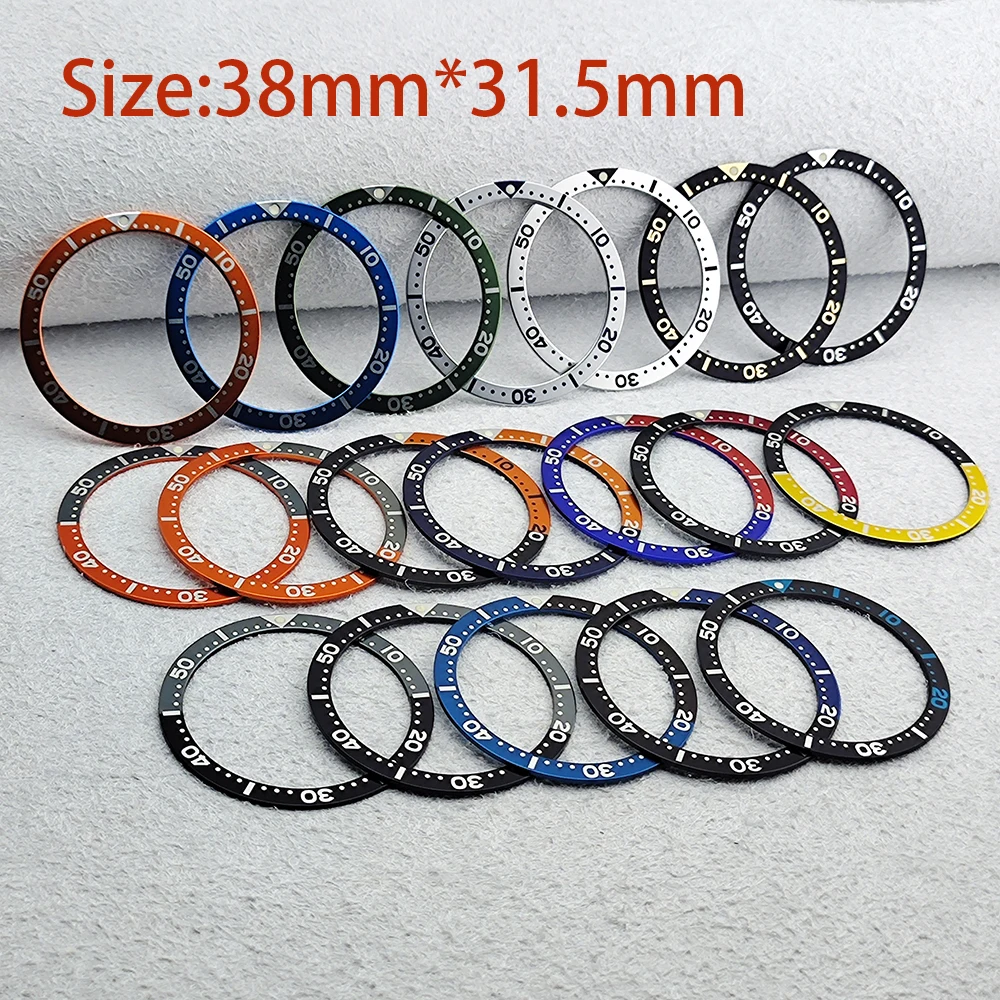 

38mm/39mm bezel insert Flat aluminum Bezel substitute watch insert ring luminous celebrities Watch Accessories Watch Ring