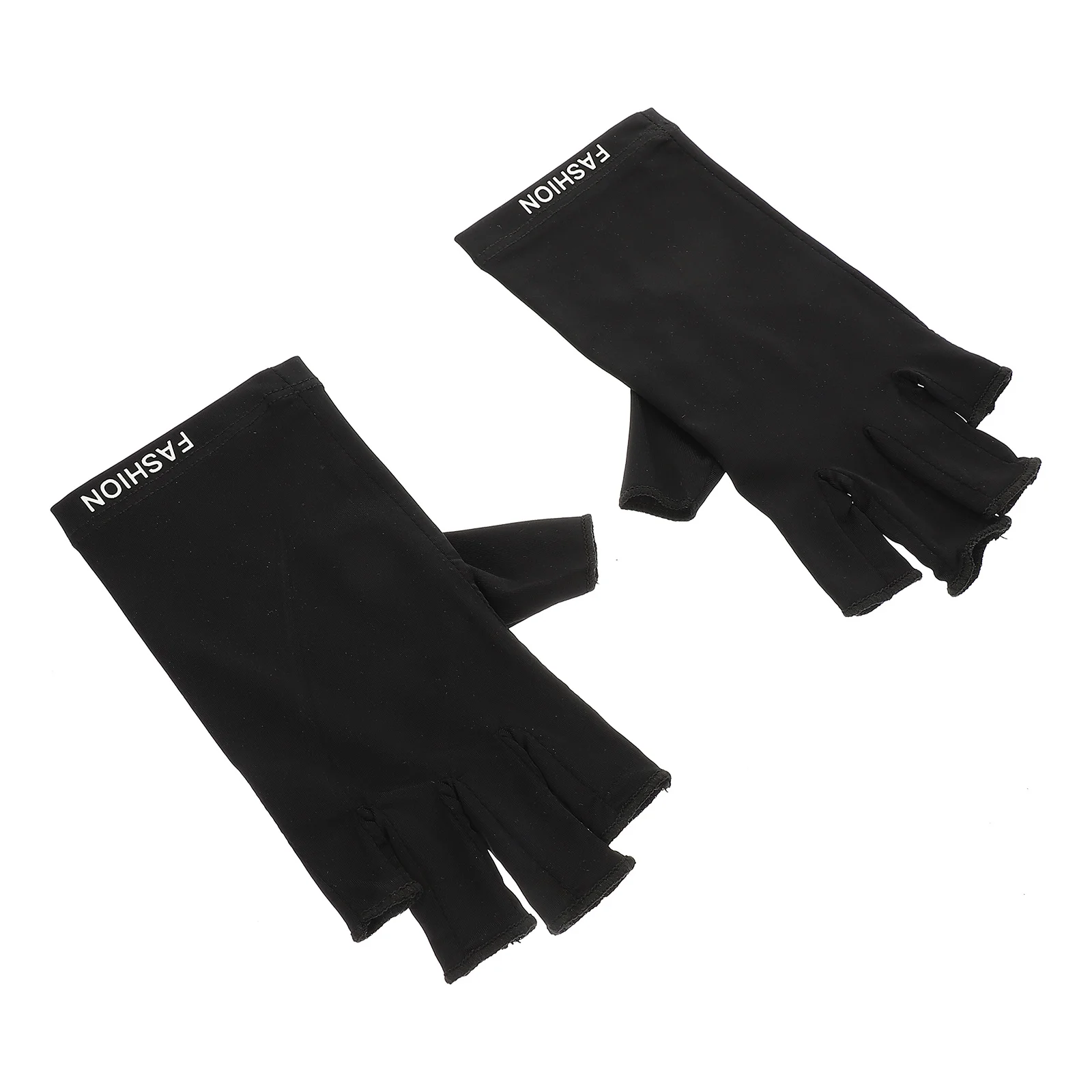 

1Pair Anti-Uv Gloves Thin Stretchy Comfortable Salon Manicure Protective Fingerless Nail Uv Salon Nail