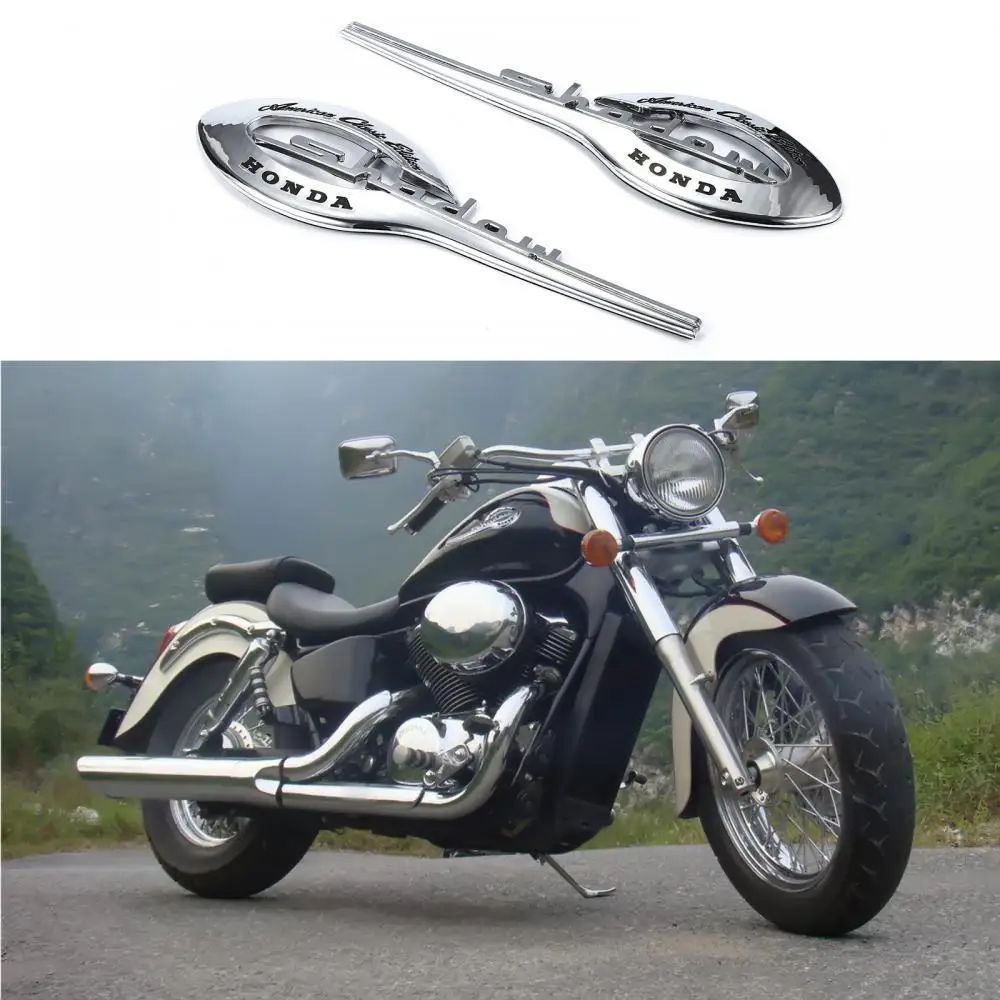 Chrome Fuel Gas Tank Emblem Badge Decal Sticker for Honda Shadow Motorcycle