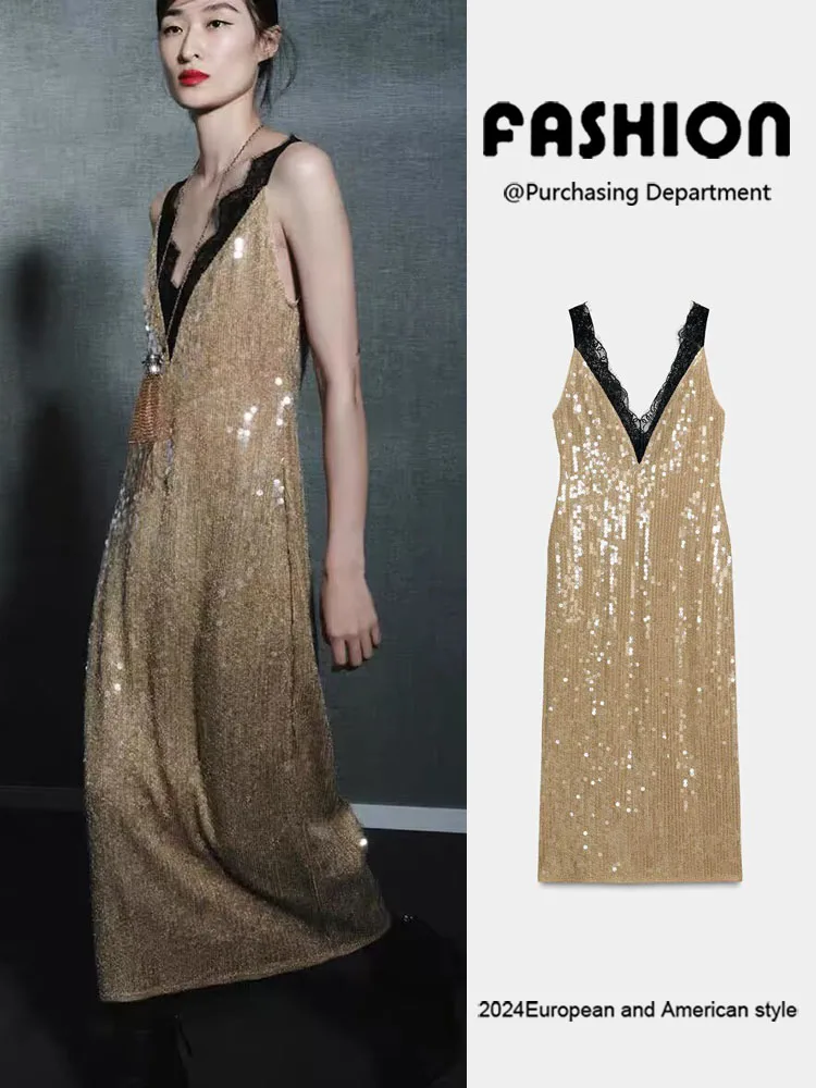 وصل حديثًا لشتاء 2025 دانتيل أنيق للنساء مع زخرفة خرزية واحدة إلى واحد Quali Ele Sle Svel Par...