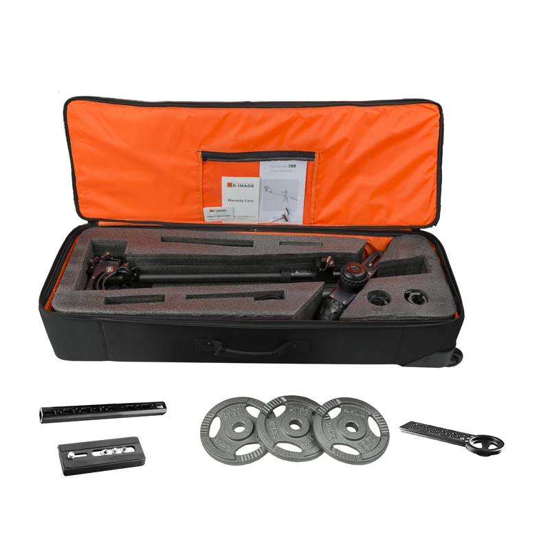 E-IMAGE Huntsman J100 75mmボウルサイズ パララックスコントロール フリュードドラッグ カメラクレーンジブキット