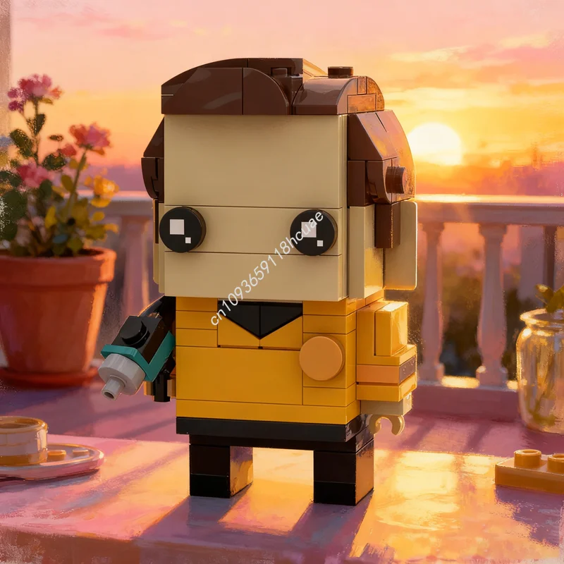 

137 шт. MOC Lt James T Kirk Brickheadz модель строительные блоки строительные игрушки «сделай сам» рождественские подарки образование творческая идея