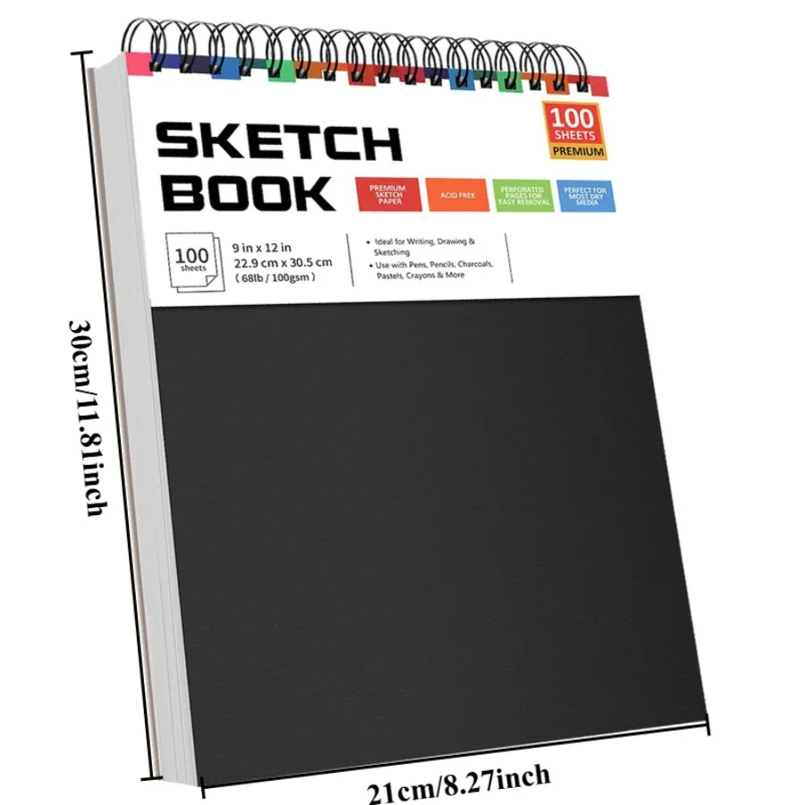Fashion Simple Drawing Book Practical Thickened Durable Sketchbook Blank Drawing Book Tearable Art Sketch Paper Sketchbook