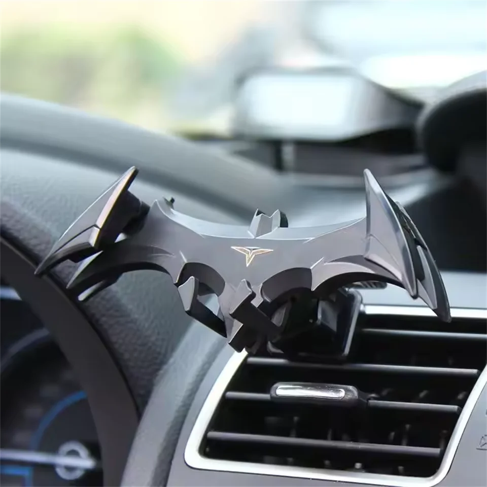Bat herói design suporte do telefone nova chegada tipo fivela de gravidade suportes do telefone do carro saída ar suporte navegação adequado para iphone