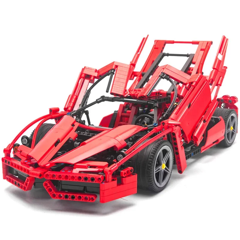 1359pcs Technical Racers Ferrare Enzo Super Car 1:10 Scale Sports Car Model 8653 Building Blocks Bricks Toys Boy Gift