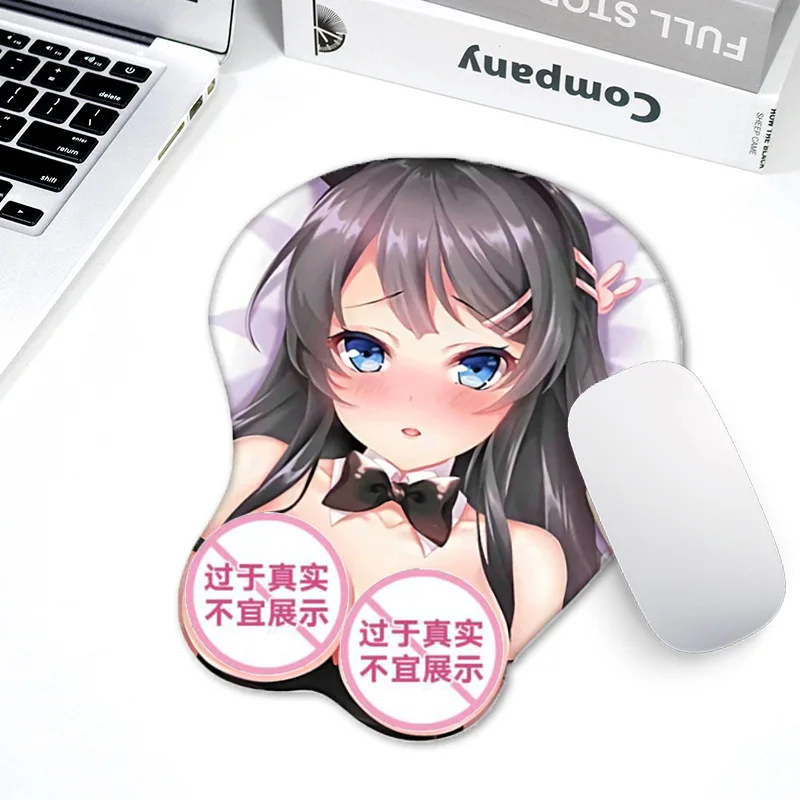 Pure Desire To Simulate Three-dimensional Beauty Wrist Pad New Two Dimensions Girl Silicone Game E-sports Mouse Pad Universal