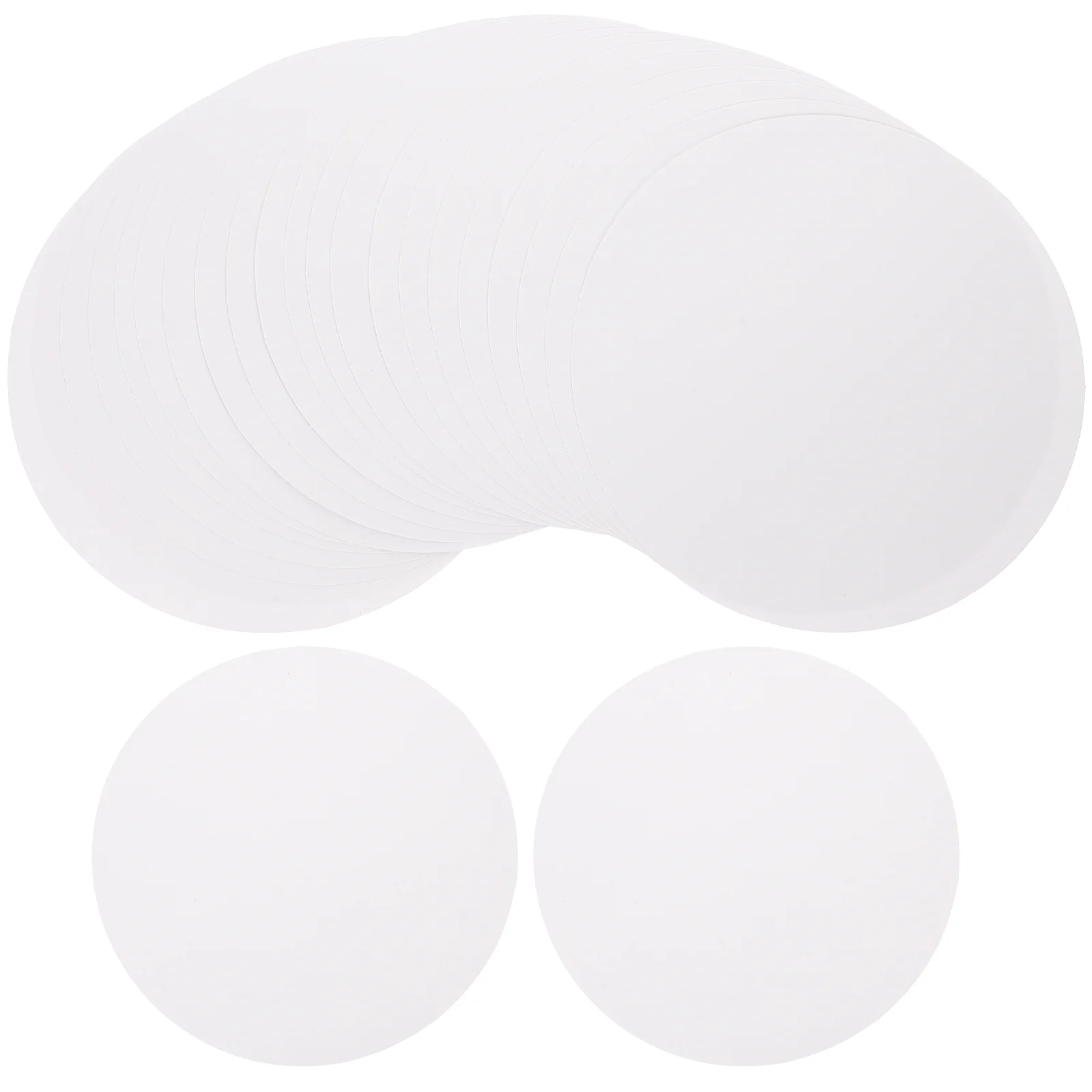 40 Pcs Round Drawing Paper DIY Writing Cardboards Painting Paperplates Graphing Wood Pulp Hardboards Child Office