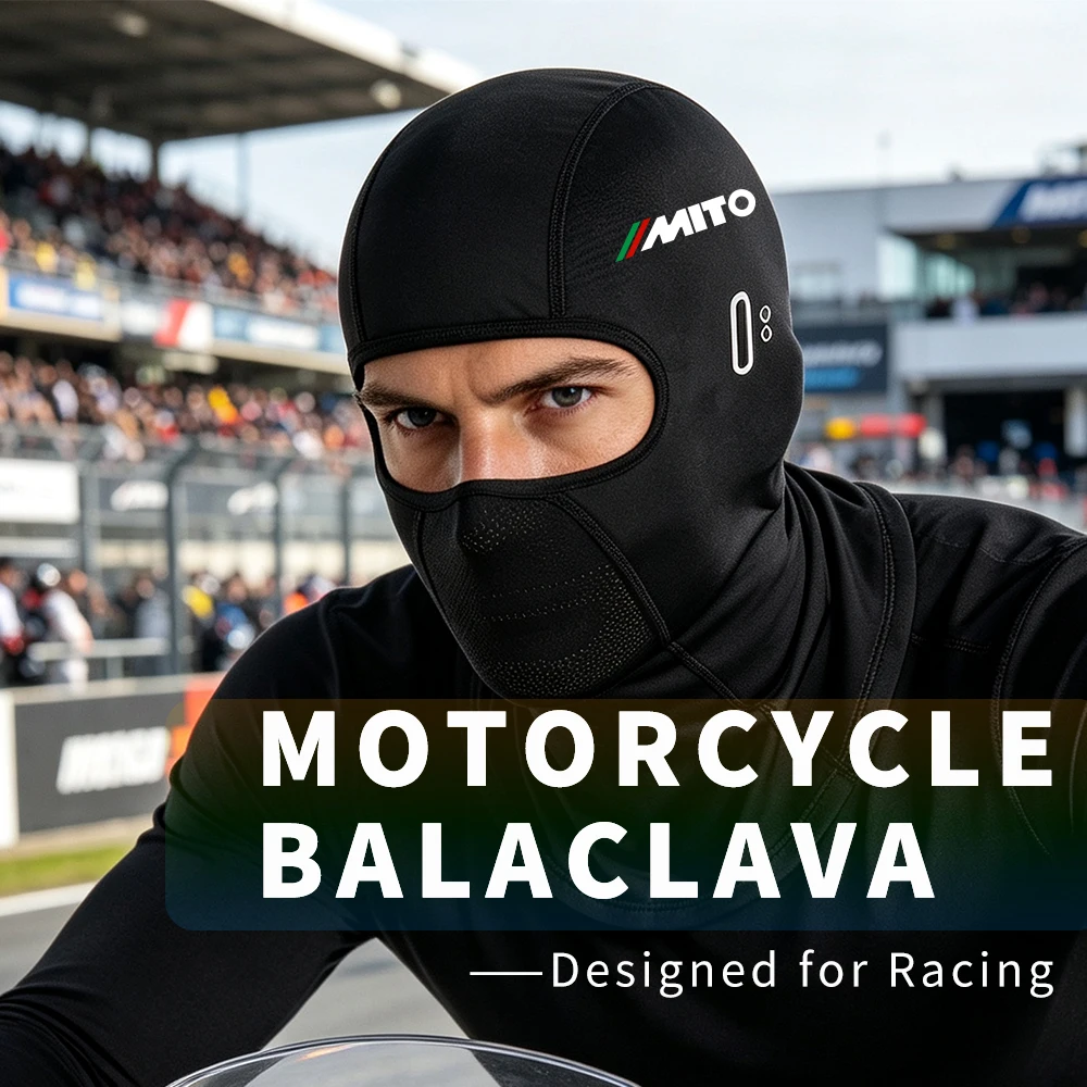 For Cagiva Mito 125 / Evolution I / Evolution II / SP525 – Summer Cooling Motorcycle Balaclava, Breathable Full Face Mask
