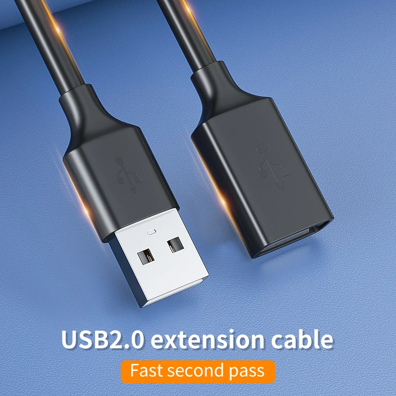 USB Extension Cable USB Cable for Smart Laptop PC TV Xbox One SSD USB 2.0 Extender Cord Mini Fast Speed Cable