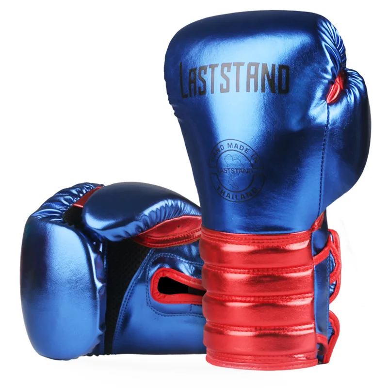 6/8/10/12oz Boxing Gloves Metal Style MMA Muay Thai Free Fighting Sparring Training Boxing Gloves Adult Children\'S Gym Gloves