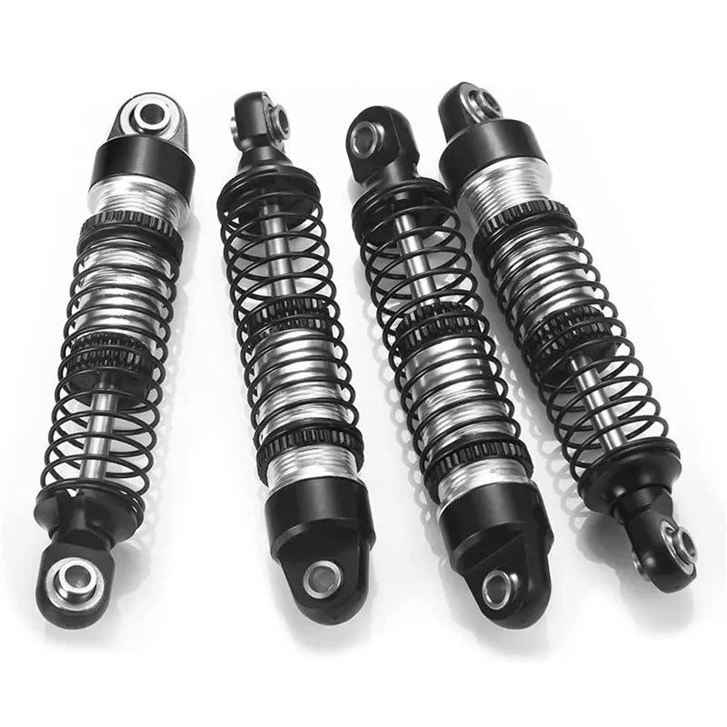 A63T-8Pcs Metal Oil Shock Absorber Damper For Traxxas TRX4M TRX-4M 1/18 RC Crawler Car Upgrade Parts Accessories, Black