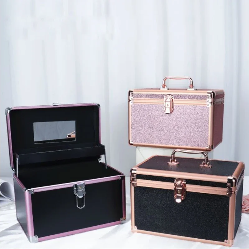 2024 New Brand Makeup Box Artist Professional Beauty Cosmetic Cases Make Up Bag Tattoo Nail Multilayer Toolbox Storage Organizer