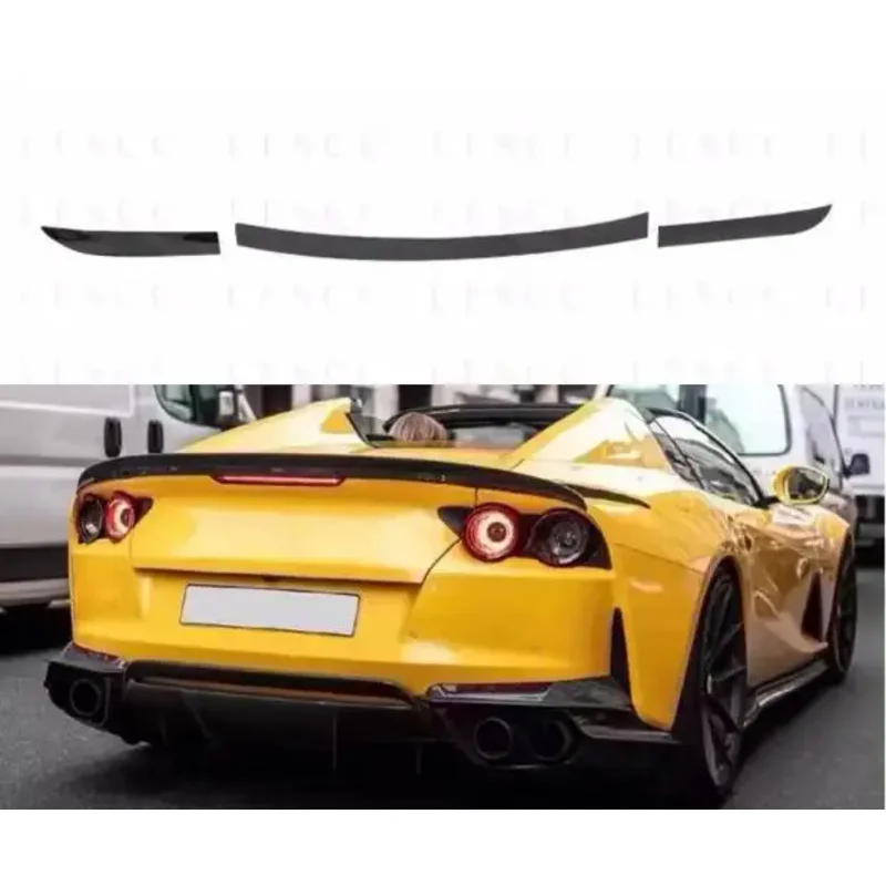 For Ferrari 812 GTS Superfast 2017 2018 2019 2020 2021 2022 Real Carbon Fiber Car Rear Wing Trunk Lip Spoiler