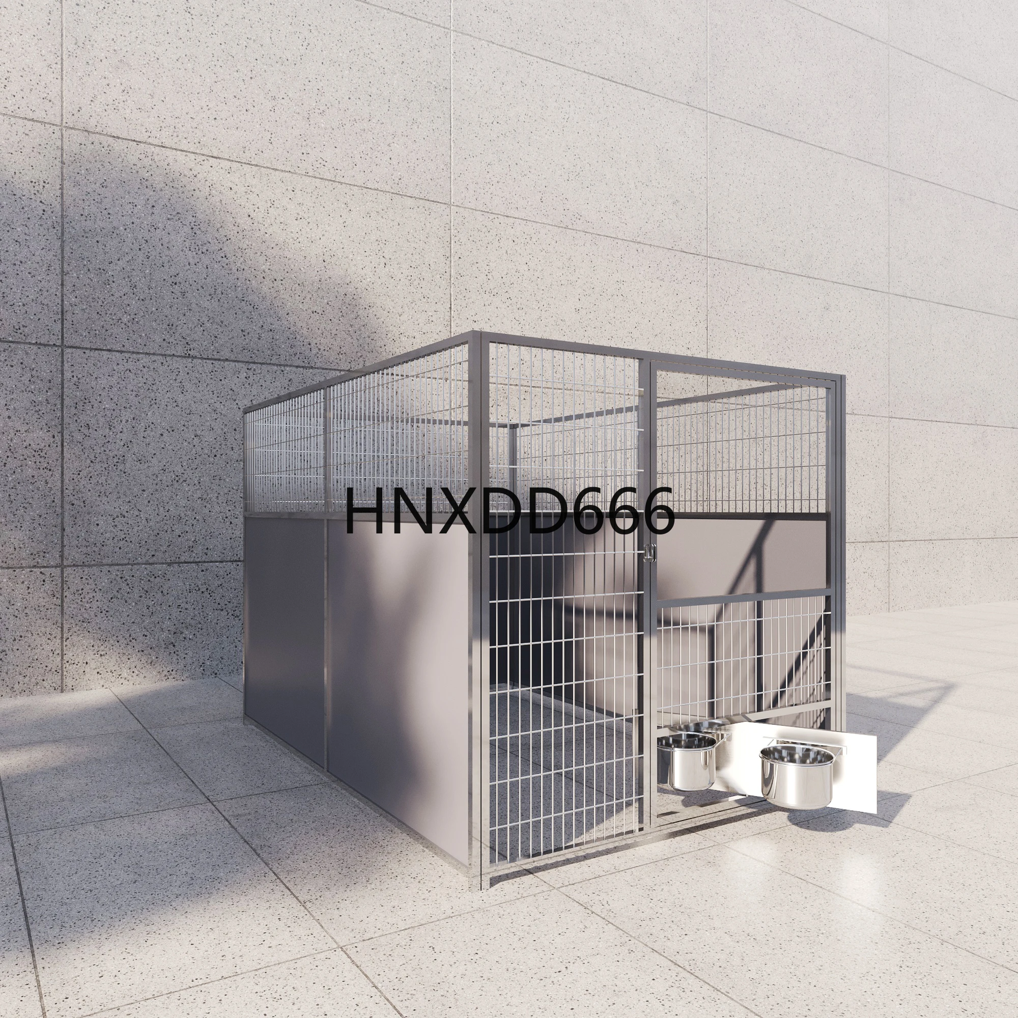 

2025 Hot Sale New Design Eco-Friendly Heavy Duty Luxury Large Dog House Large Pet Cages 304 Stainless Steel Dog Kennel