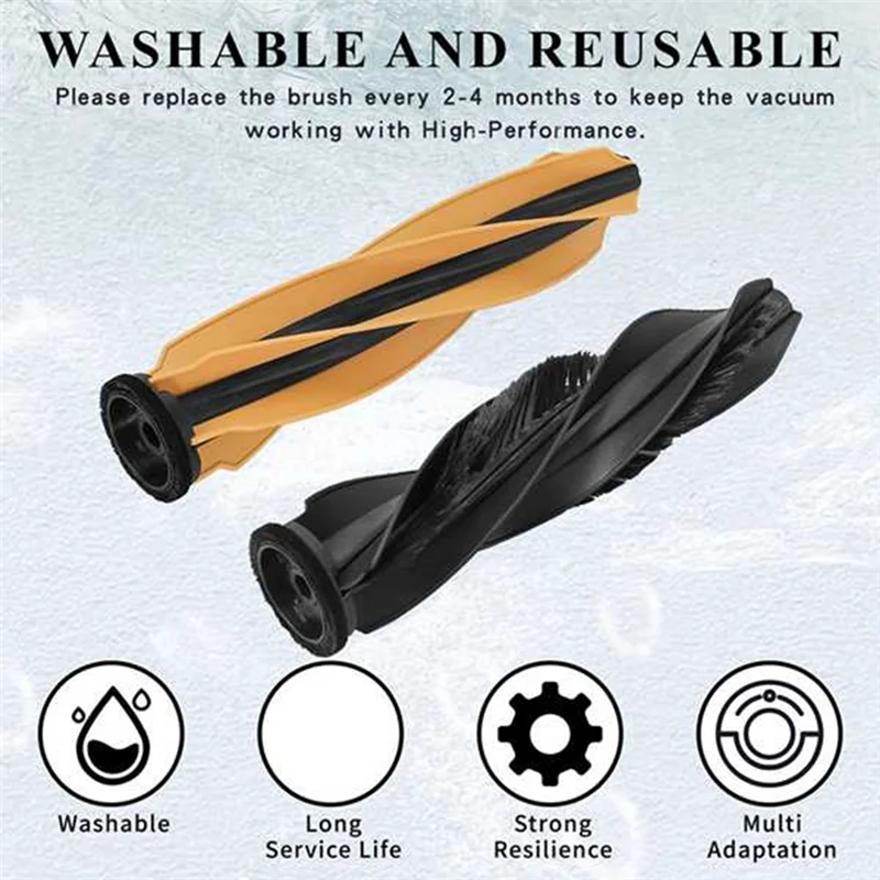 A50Q-36PCS Brush Filter Dust Bag Mop Cloth Kit Fordreame X50 Ultra / S40 Enhanced Edition Vacuum Cleaner Replacement Parts