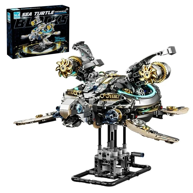 

1277PCS Mechanical Sea Turtle Building Sets MOC Creative Assembly Blocks Bricks Model Birthday Christmas Toy for Kids Boys Gifts