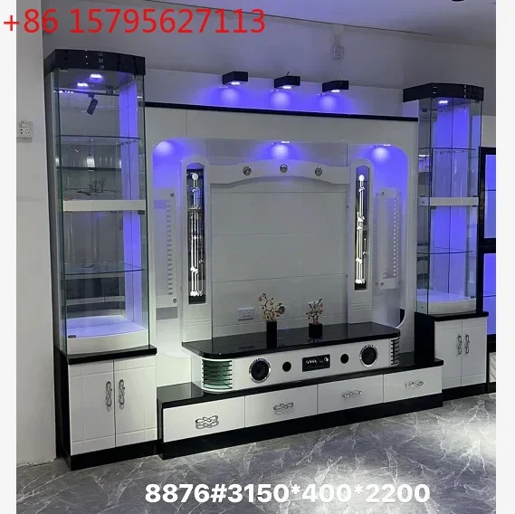 MDF Combined Wall Cabinet Multi-functional Storage TV Cabinet, Household Economical TV Cabinet