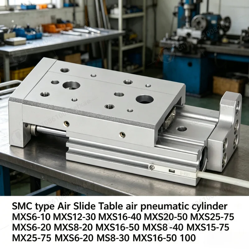 For MXS6-10 MXS8-20 MXS12-30 MXS16-40 MXS20-50 MXS25-75 Air Slide Table Pneumatic Guided Cylinder Industrial Automation Parts