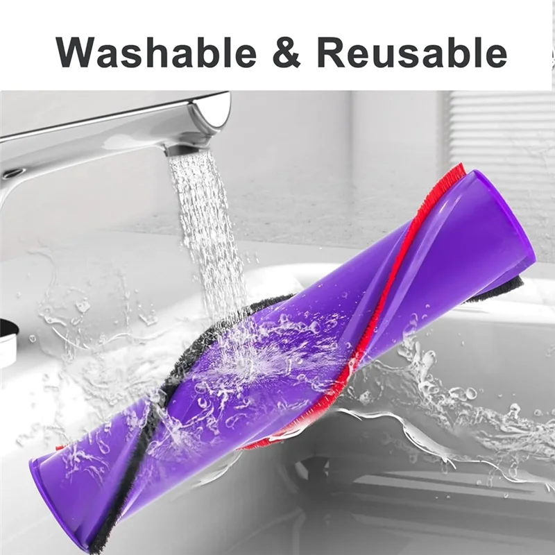 

ABVI-Electric Floor Brush Head For Dyson V15 V7 V8 V10 V11 Vacuum Attachments For Hardwood Floor Carpets