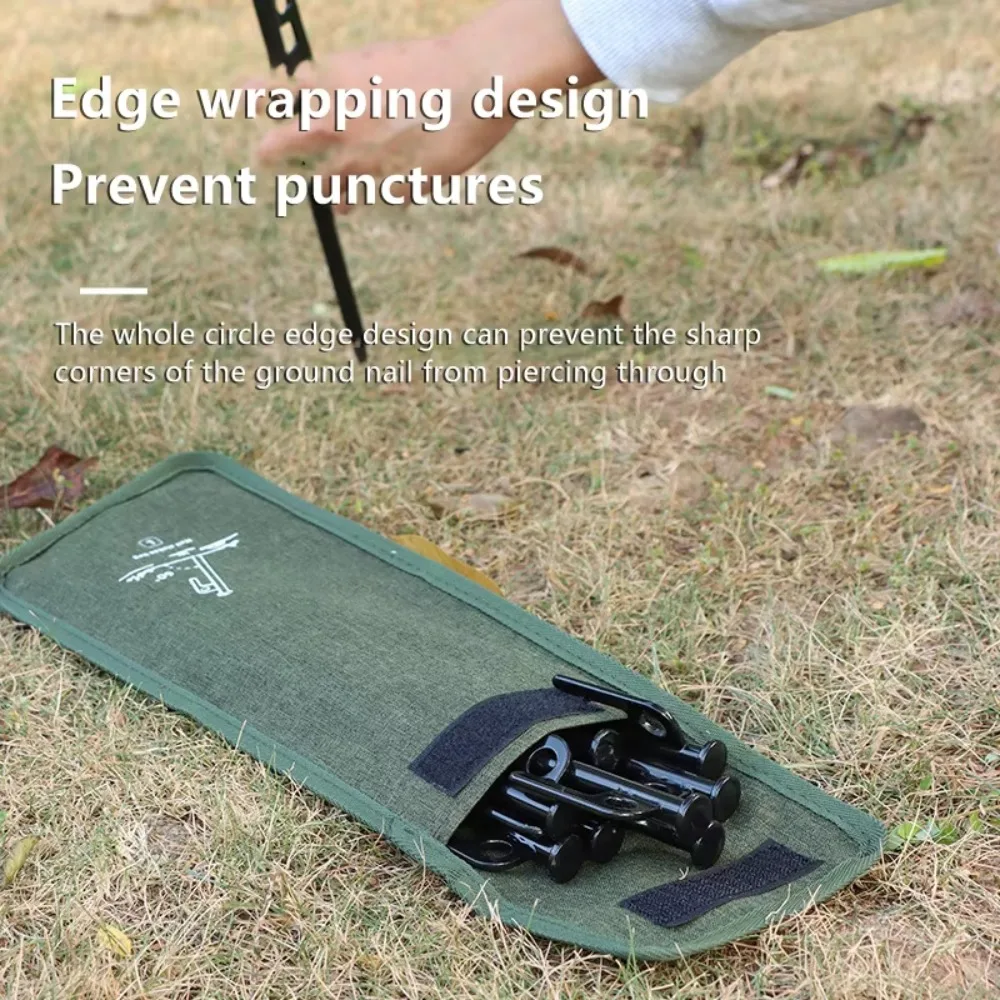 Outdoor Tent Nail Bag Camping Equipment Multifunctional Nail Storage Bag Camping Large Oxford Cloth Tent Accessories Tool Pouch