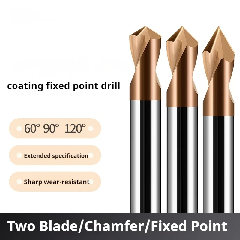 NC Spot Drill Carbide Stub Center Bit 60 90 120 Degree 1 2 4 5 6 8 20 Chamfer Location Prepare Guide Pilot Hole CNC Machine Tool