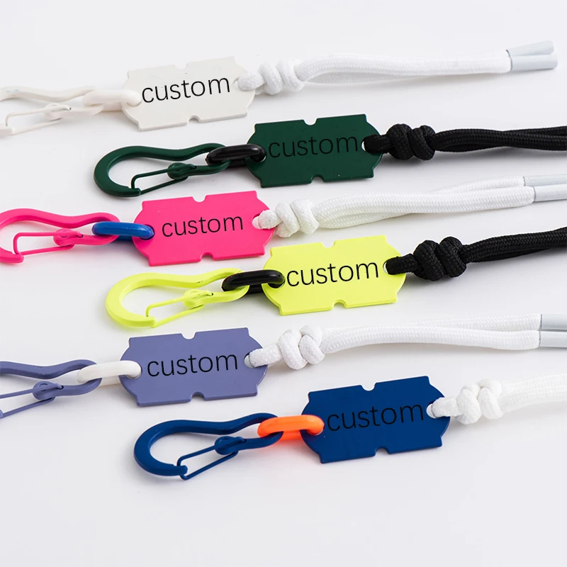 Acrylic Lanyard Custom Name Text Rope Chain Charm Bag Accessories Pendant Customized Personalized Key Ring Backpack Gift