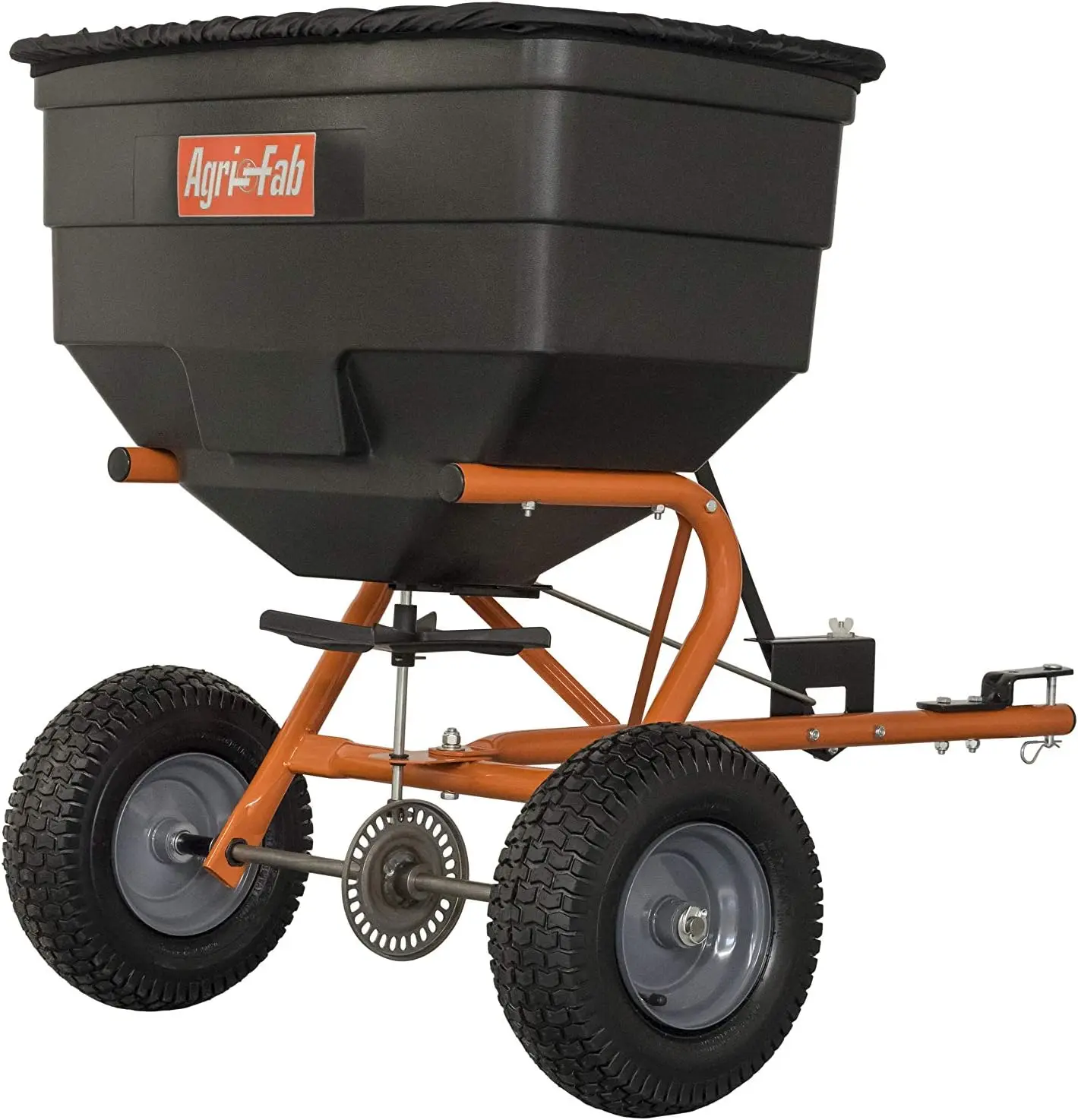 Tow-Behind Lawn & Garden Broadcast Spreader for Seed,Fertilizer,Salt,Ice Melt; Easy to use Flow Control from