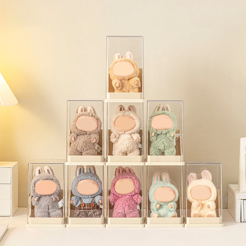 Stojak ekspozycyjny na lalki, przezroczyste pudełko ekspozycyjne, pudełko do przechowywania, akrylowa gablota na akcesoria dla lalek Labubu