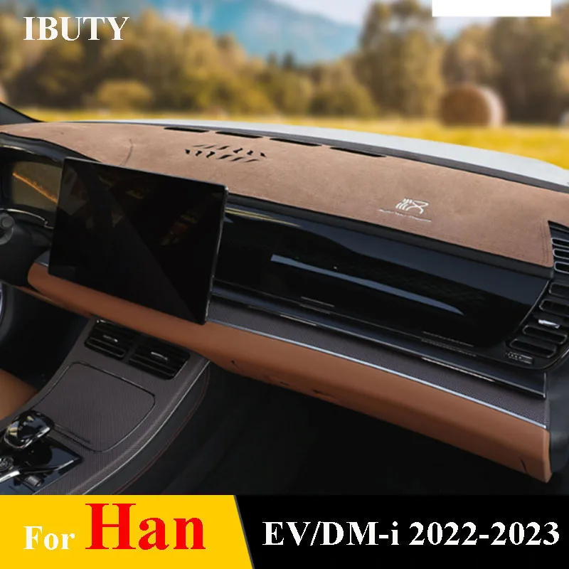 

For BYD Han EV DM-i 2022 2023 Car Dashboard Light-proof Mat Avoid Light Sunshade Pad UV Heat Sun Protection Carpets Cover