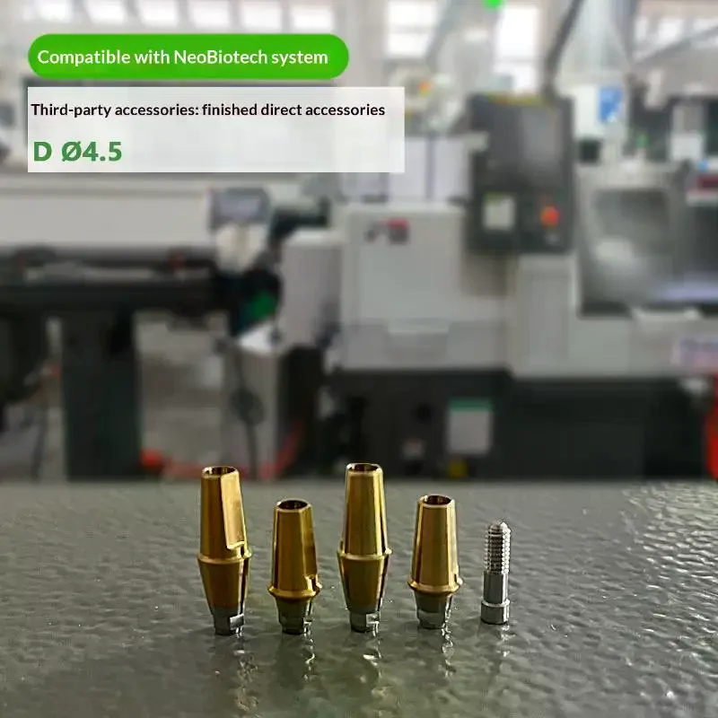 Neo Biotech Cemented Abutment With Screws - Premium Straight Abutment For Secure Dental Implant Solutions Durable & Reliable