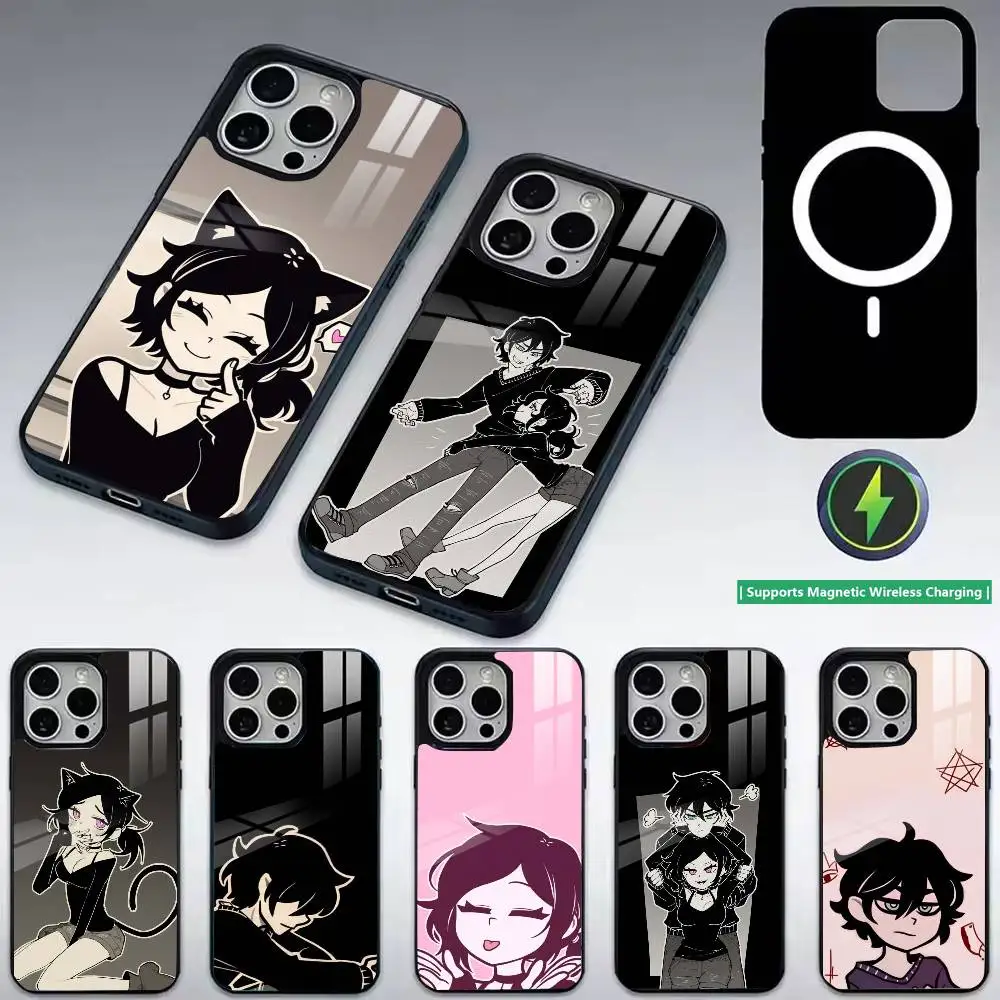 The C-Coffin of Andy LeyLey Phone Case For iPhone17,16,15,14,13,12,11 Plus,Pro Allows magnetic wireless charging