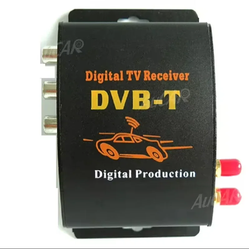 AuCAR DVB-T/T2/ATSC Car Digital TV HD MPEG-4 Tuner Receiver Two Antenna 140-200km/h Two Chip Tuner DVB T BOX