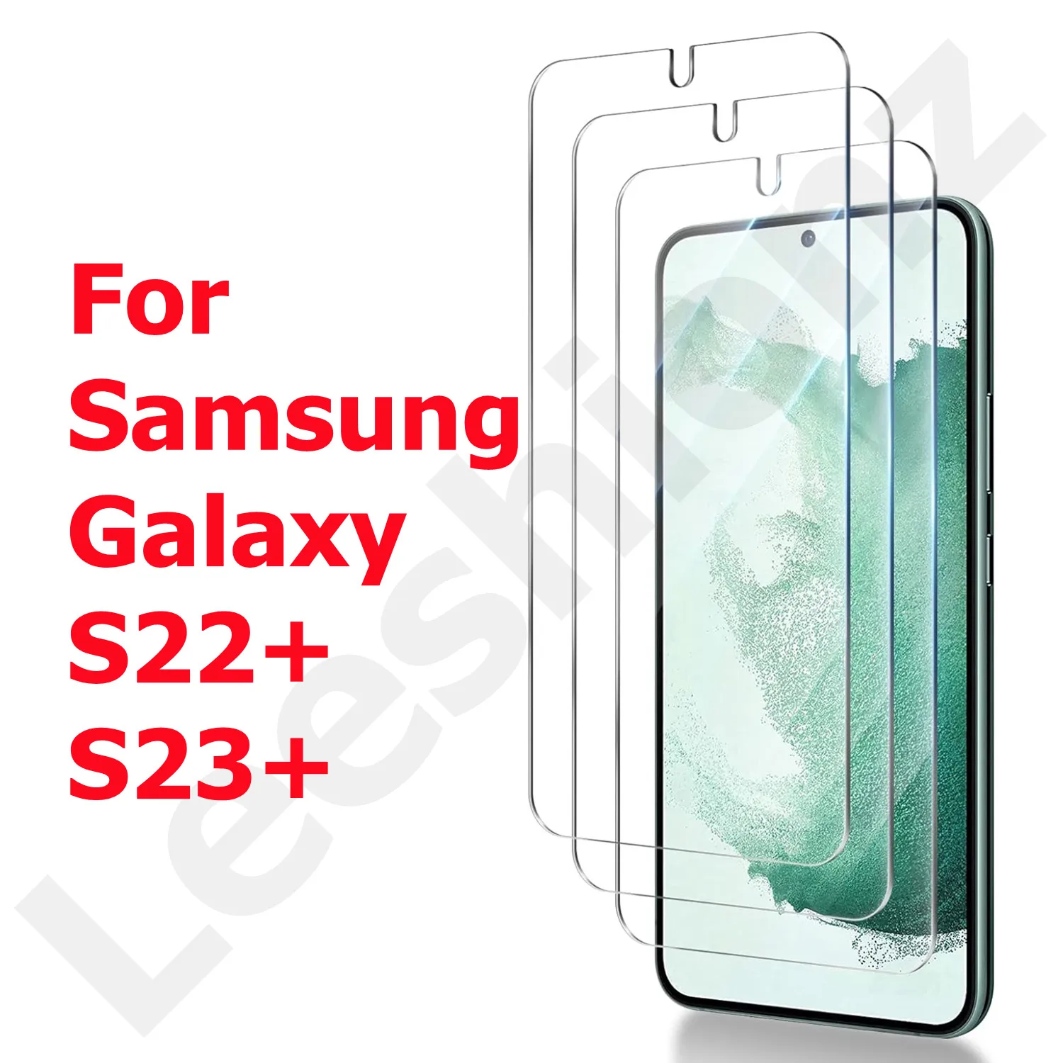Screen Protector for Samsung Galaxy S22+ S23+ S22Plus S23Plus Tempered Glass 9H Transparent Clear Anti Scratch