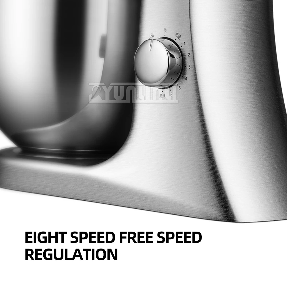 Mélangeur professionnel en acier inoxydable, batteur à œufs, machine de chef, support de cuisine, centre commercial, 5L