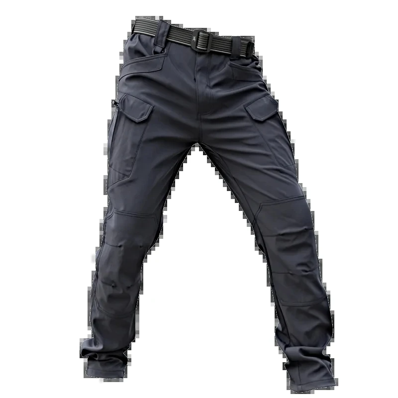 Archbishop IX7 Tactical Pants Men\'s Loose IX9 Outdoor Multi Pocket Workwear Pants Pure Cotton Elastic