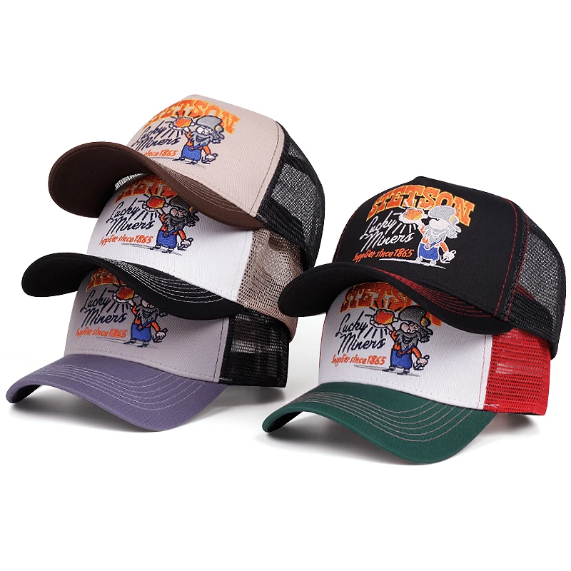 2025 Creative New Truck Hat STETSON Nuggets Net Hat Outdoor Sports Skateboard Hat Daily Leisure Wear Sunshade Hat Baseball Hat