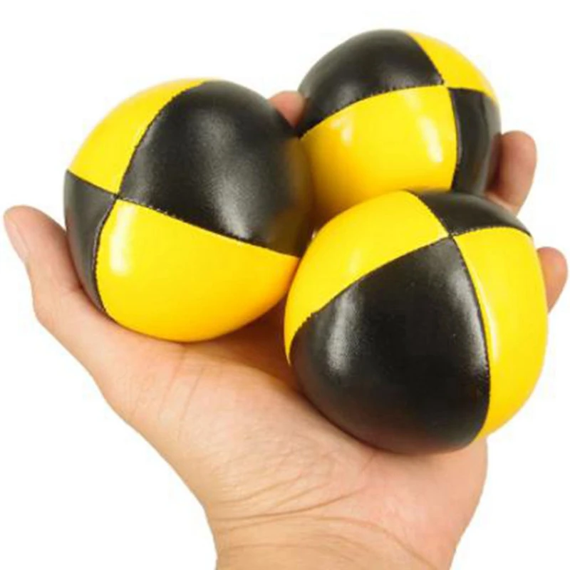 GM-3Pcs Pu Mini Juggling Ball Soft And Heavy Juggling Ball With Net Pocket For Beginners And Professionals