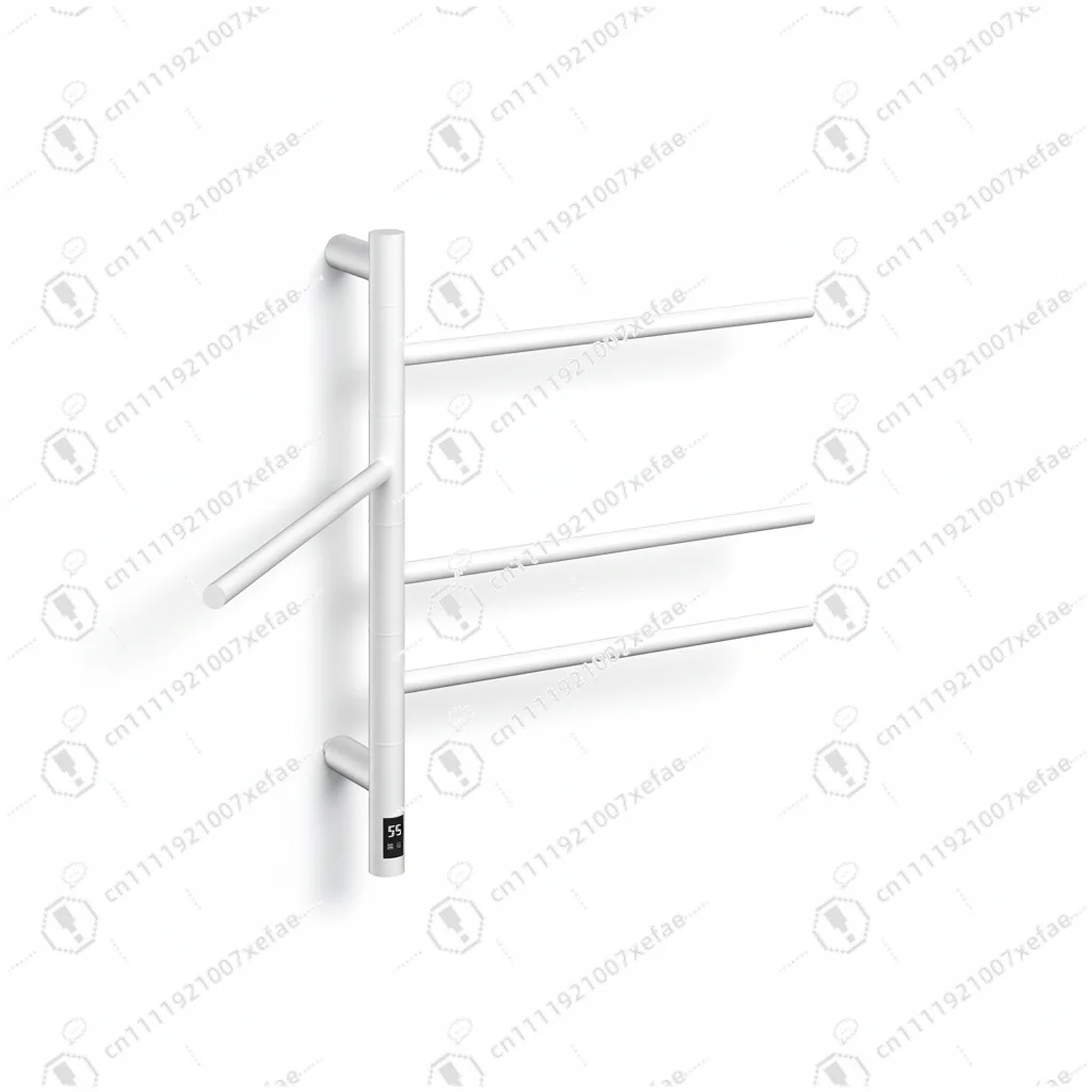 Easy-to-operate hotel with automatic electric heating bathroom towel rail