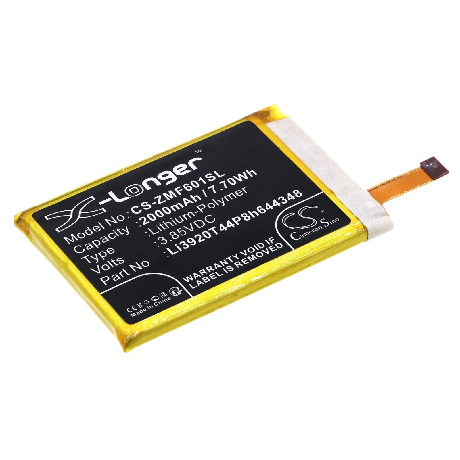Cameron Sino 3.85V 2000mAh Replacement Hotspot Battery Li3920T44P8h644348 for ZTE Pocket WiFi 601ZT 801ZT
