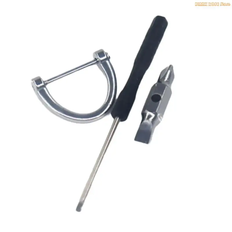 K1AE Multifunctional Flathead Screwdriver Keychain For Tool Home And Travel Needs