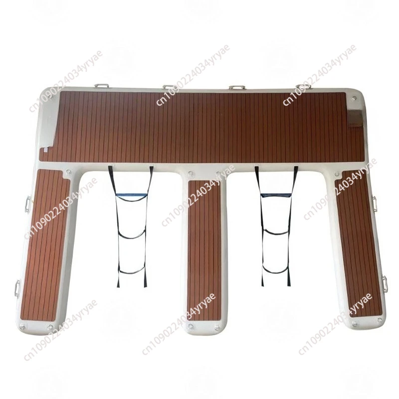 

Custom Inflatable Pontoon Water Floating Platform Island Jet Ski Yacht E Dock Inflatable Swim Deck With None-Slip