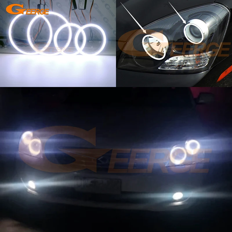 

For Kia MAGENTIS Lotze Optima MG 2005 2006 2007 2008 Pre Facelift Ultra Bright COB Led Angel Eyes Kit Halo Rings Day Light