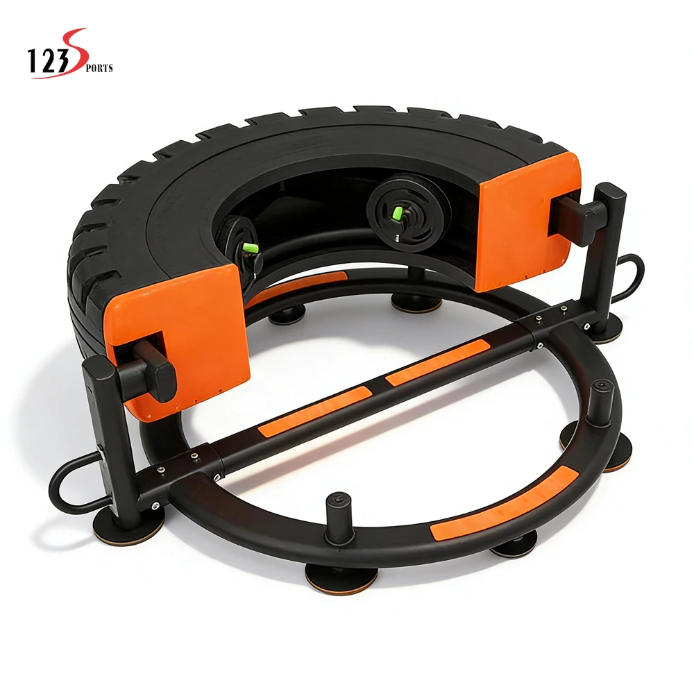 

China Wholesale Exercise Strength Training Machine Flip Tire Half Tire Flipping Workout Tire Flip Push Pull Tank Sled