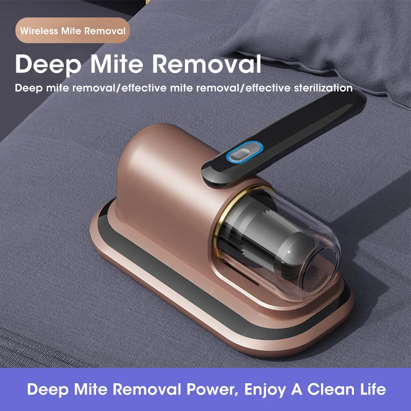 10000Pa Wireless Vacuum Mite Remover Equipment with filter Portable Home Handheld Powerful Suction for Mattresses Sofas Clean