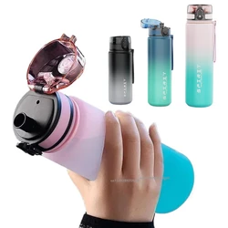 500ML/650ML/1000ML Sports Water Bottle Leak Proof Colorful Plastic Cup Drinking Outdoor Travel Portable Gym Fitness Jugs