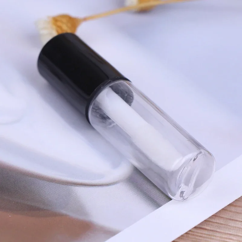 1ML Mini Empty Transparent PE Lip Gloss Tubes DIY Plastic Lip Balm Tube Lipstick Sample Cosmetic Container Travel Bottle