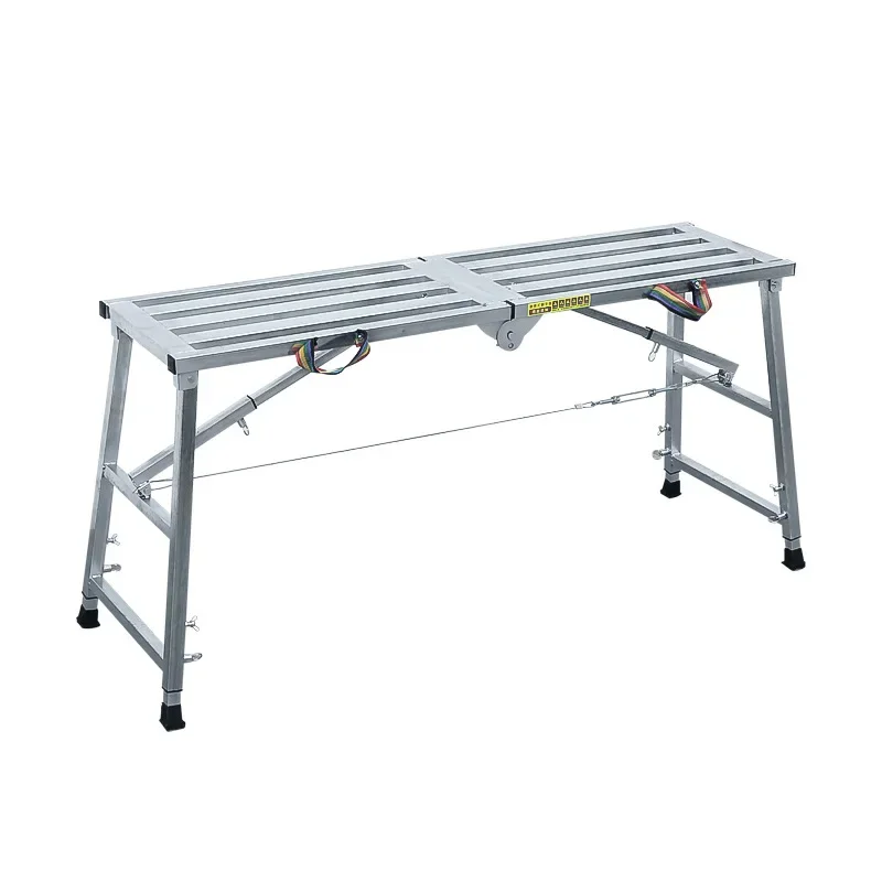 

Adjustable Folding Bench for Building Work, Heavy-Duty, Galvanized Steel Bench